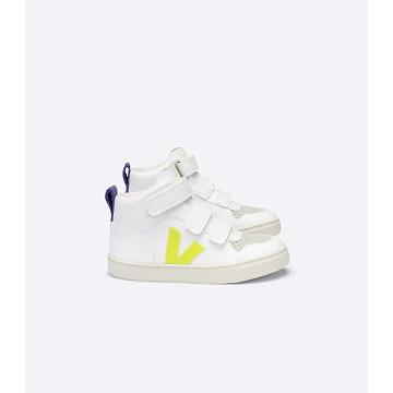 Veja V-10 MID CWL Schoenen Kinderen White/Purple | NL 797CTV